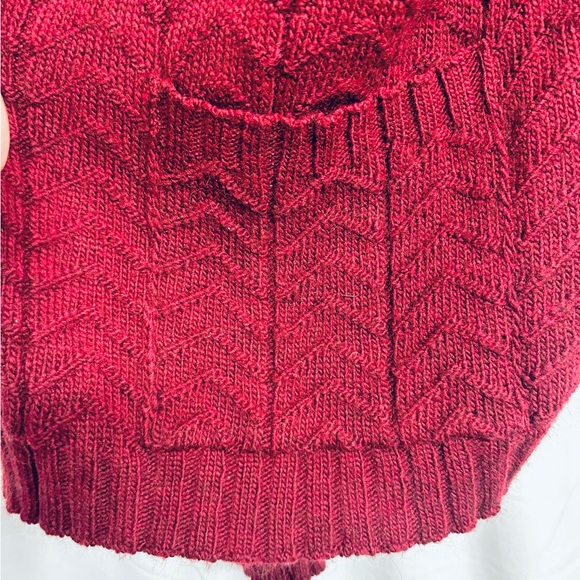 Chíaramante Made in Italy Women Wool Cardigan Sweater Burgundy size M - Picture 3 of 6